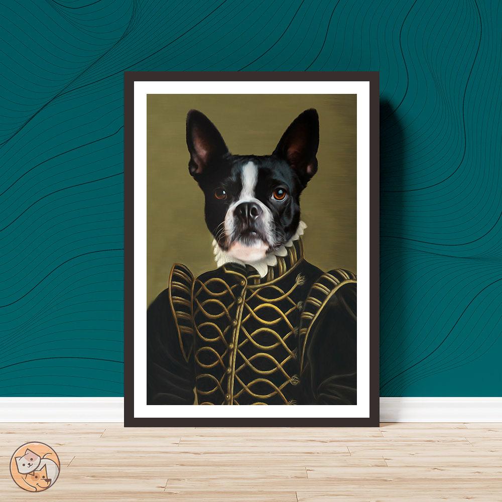 Renaissance Pet Portrait, Custom Dog Portrait, Pet Portrait Royal ...