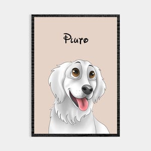 Portrait d'animal de compagnie en dessin animé | Portrait d'animal de compagnie personnalisé | Portrait de chat et de chien à partir d'une photo | Style de bande dessinée pour animaux de compagnie | Cadeau chien personnalisé | Cadeau chat personnalisé