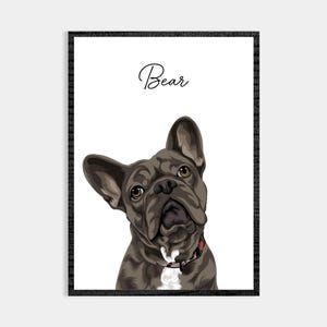 Ritratto di animale domestico, ritratto di animale domestico personalizzato, ritratto di cane personalizzato, ritratto di più animali domestici personalizzati, ritratto di animale domestico personalizzato da foto / realizzato nel Regno Unito