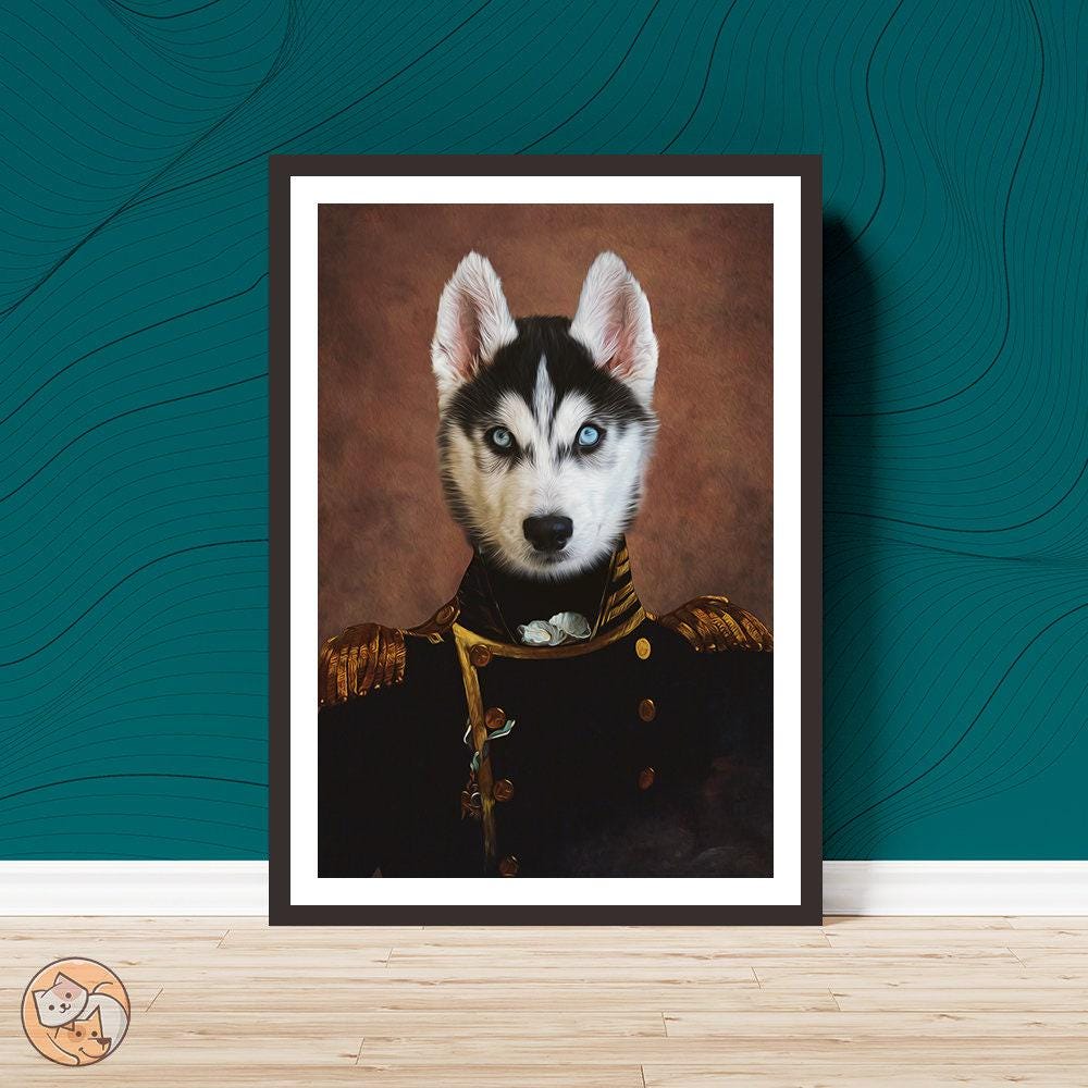 Renaissance Pet Portrait, Custom Dog Portrait, Pet Portrait Royal ...