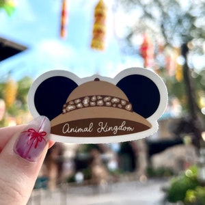 Animal Kingdom Sticker, Animal Kingdom Safari, Safari Sticker, Cheetah Print, Animal Kingdom, Planner Decal, Minnie Ears Sticker