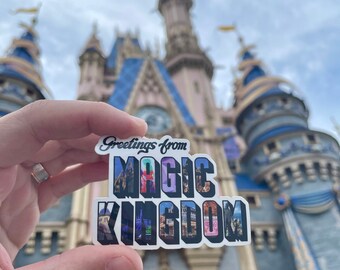 Magic Kingdom Sticker, Magic Kingdom, Magic Band Decal, Vinyl Decal, Planner Sticker, Scrapbook Sticker, Laptop Sticker