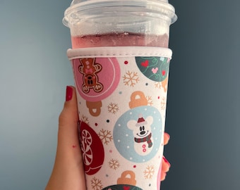 Magical Iced Coffee Sleeve, Christmas Iced Coffee Sleeve, Drink Cover, Insulated Drink Sleeve, Coffee Lover Gift, Cozie