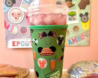 Magical Iced Coffee Sleeve, Animal Iced Coffee Sleeve, Drink Cover, Insulated Drink Sleeve, Coffee Lover Gift