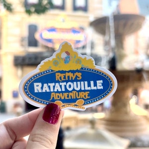 Ratatouille Sticker, Ratatouille Adventure, Sticker, Epcot Sticker, Hydroflask Sticker, Planner Sticker, Marquee Sticker,