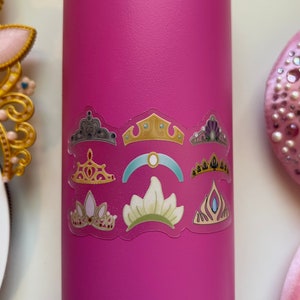 Princess Tiara Sticker, Tiara Sticker, Hydroflask Sticker, Princess ...