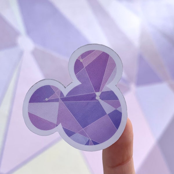 Purple Wall Sticker, Mickey Head Sticker, Hydroflask Sticker, Magic Kingdom Sticker, Planner Sticker, Purple Wall, Mouse Ears Sticker