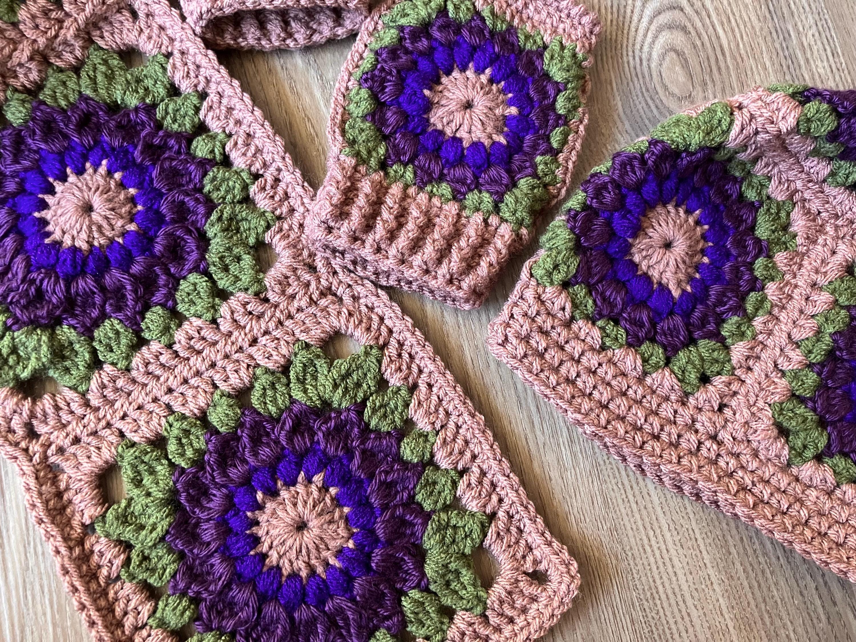 Unique elegant one of a kind crochet hat & scarf set o/s plum very soft and warm Plum Floral Hat, Scarf Fingerless Gloves Set Crocheted  main image 3