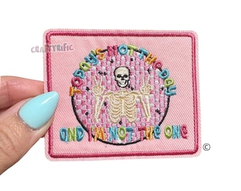 Todays is Not the Day Patch, Trucker Hat Patches, Funny Patch, Preppy Patch, Girly Patch, Embroidery Patch, Iron on Patch