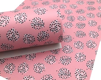 Summer Floral Pink Smooth Faux Leather Sheets