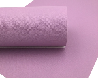 MAUVE PURPLE SAFFIANO Faux Leather Sheets, Saffiano Texture, Leather for Earrings, Fabric Sheet, Textured Leather - 0299
