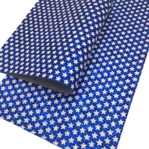 Blue Star Chunky Glitter Sheet, Chunky Material Canvas, Glitter Canvas Sheet, Glitter Fabric Sheet