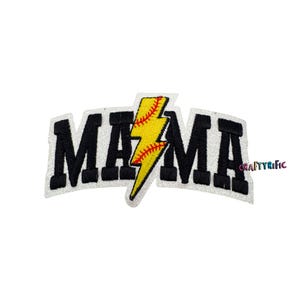 Softball Mama Patch, Mama Patch, Softball Patch, Game Day Patch, Embroidery Patch, Iron on Patch, Trucker Hat Patches,