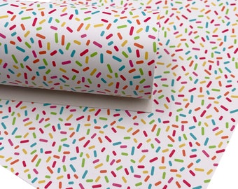 Sprinkles Custom Print Faux Leather Sheet