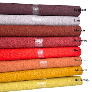 Floral Lace Embossed Faux Leather Rolls image 3