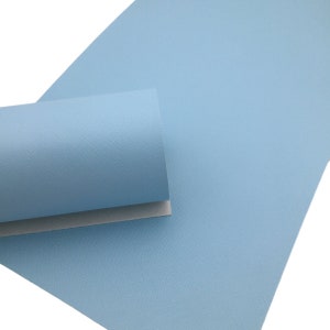 BABY BLUE SAFFIANO Faux Leather Sheets, Saffiano Texture, Leather for Earrings, Fabric Sheet, Textured Leather