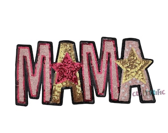 Mama Patch, Mother's Day Patch, Large Patches, Iron On Patch, T-Shirt patch, Heat Transfer Patch