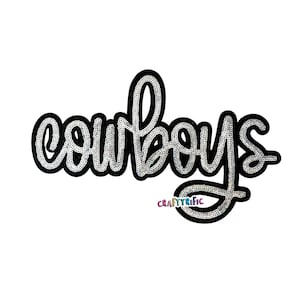 Cowboy Sequin Patch, Large Patches, Western Patch, Sequin Iron On Patch, T-Shirt patch, Heat Transfer Patch
