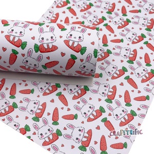 Kawaii Bunnies Premium Printed Faux Leather
