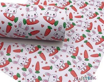 Kawaii Bunnies Premium Printed Faux Leather