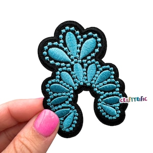 Turquoise Concho Patch, Turquoise Patch,  Rodeo Patch, Cowgirl Patch, Western Patch, Trucker Hat Patches, Embroidery Patch, Iron on Patch