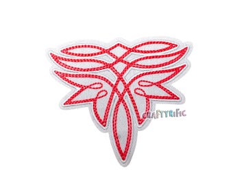 Pink Cowboy Boot Stitch Patch
