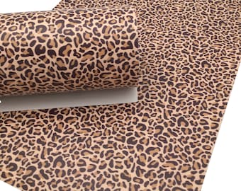 LEOPARD PRINT SMOOTH Faux Leather Sheet, Faux Leather, Leather for Earrings