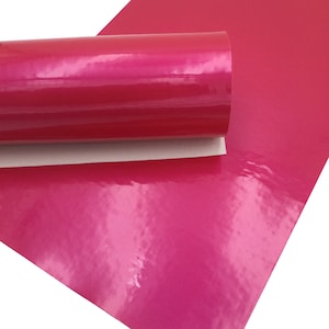 MAGENTA PINK PATENT Faux Leather Sheets, Leather for Earrings and Hair bows