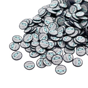 Large Mummy Clay Slices, Halloween Polymer Clay Slices, Fake Sprinkles, Jimmies, Clay Slices for Nails, Resin Crafts and Slime