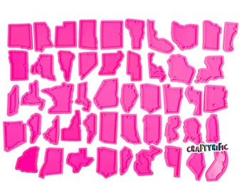 USA States Silicone Mold