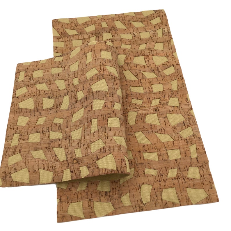 IVORY Cork Fabric Sheet 1mm Thick Color Canvas Backing Cut Etsy