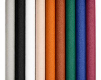 Pebble Faux Leather Roll, Half Yard Continuous Fabric, Vegan Leather for Bags, Sewing & Bow Making