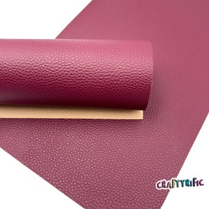 Maroon Matte Faux Leather Sheet, DIY Earrings, 7.5" x 13"