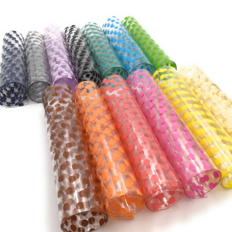 Polka Dot Jelly Sheets Jelly PVC sheets Waterproof Jelly Etsy