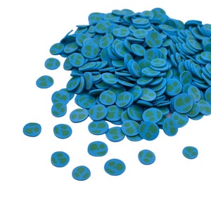 Planet Earth Polymer Clay Slices, Fake Sprinkles, Deco Jimmies, Clay Slices for Nail Art, Resin Crafts and Slime