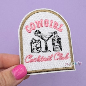 Cowgirl Patch, Pink Glitter Patch, Rodeo Patch, Cowgirl Patch, Western Patch, Trucker Hat Patches, Embroidery Patch, Iron on Patch