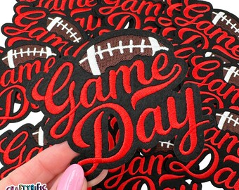 Football Patch, Game Day Patch, Football Mama Patch, Trucker Hat Patches, Embroidery Patch, Iron on Patch, Patch for Hat