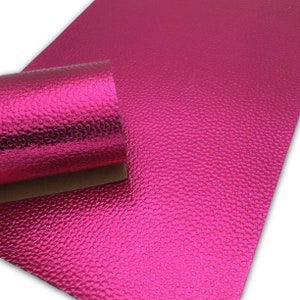 Metallic Pink Faux Leather Sheet, Leather for Earrings