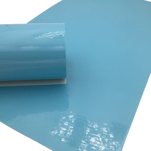 LIGHT BLUE PATENT Faux Leather Sheets, Leather for Earrings and Hair bows