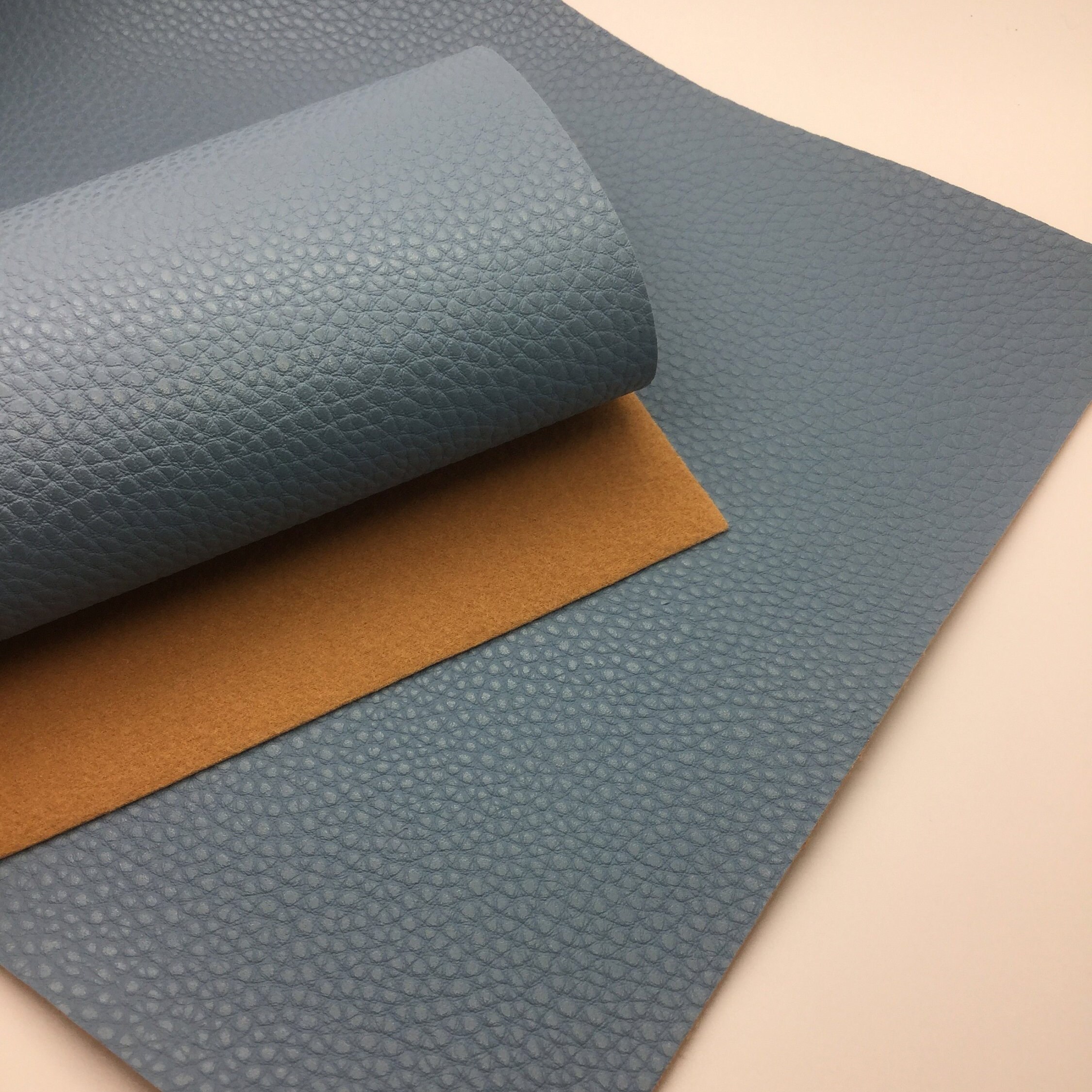 FRENCH BLUE Matte Faux Leather Sheets Faux Leather Sheets Etsy