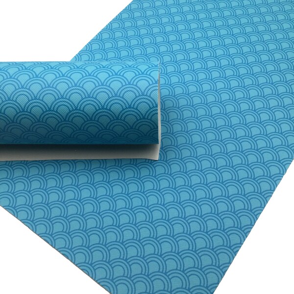 BLUE MERMAID SCALES Faux Leather Sheets, Leather Sheets, Leather for Earrings