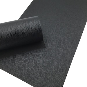 Matte Black Faux Leather Sheets, Faux Leather Sheets, Leather for Earrings, Hair Bow Material, Craft Supplies