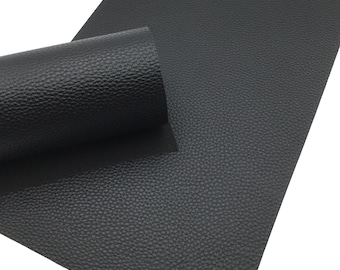 Matte Black Faux Leather Sheets, Faux Leather Sheets, Leather for Earrings, Hair Bow Material, Craft Supplies