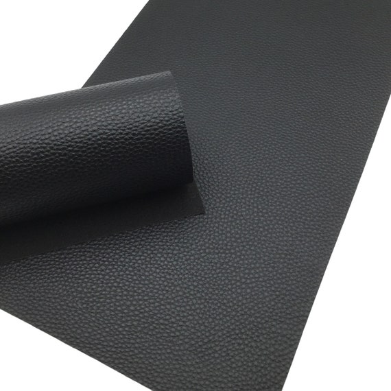 BLACK Matte Faux Leather Sheets, Faux Leather Sheets, Leather for