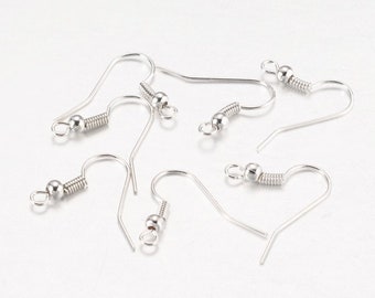 Nickel Free 250Pairs Hot Silver Tone Earring Post W/ Stoppers 12x6mm,Lead