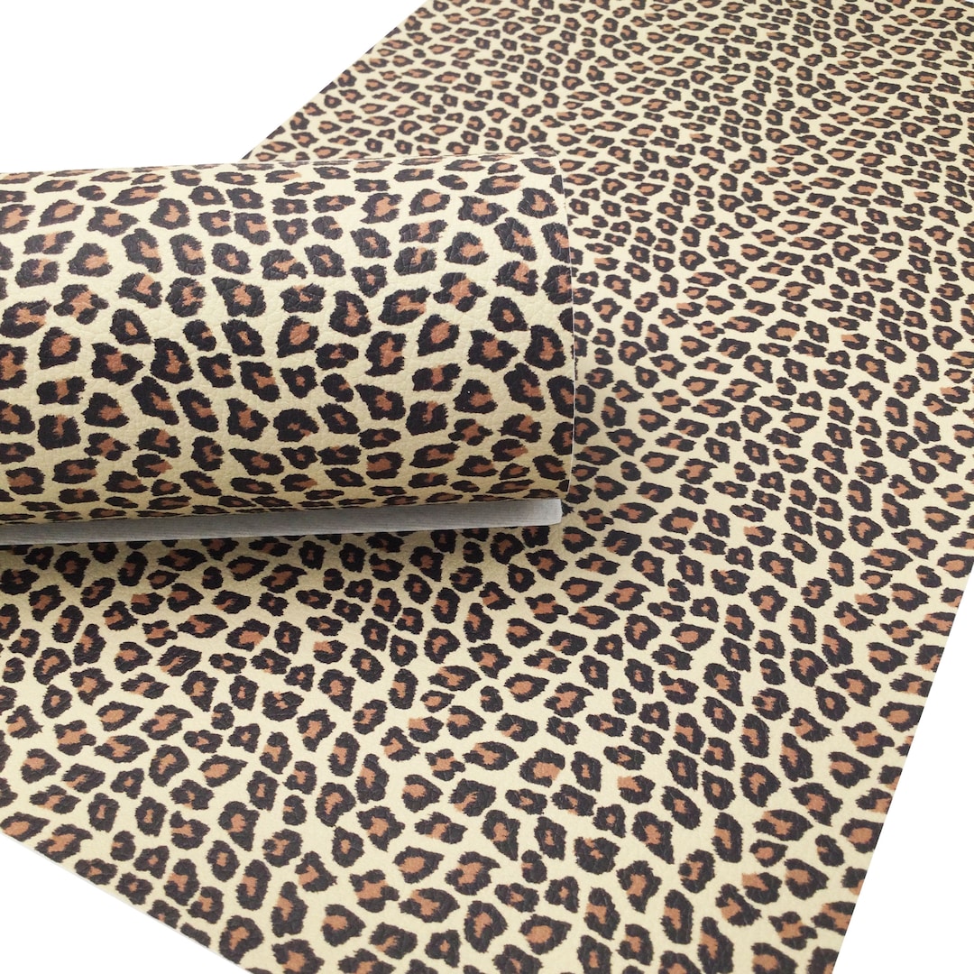 Mini Leopard Smooth Faux Leather Sheets - Etsy