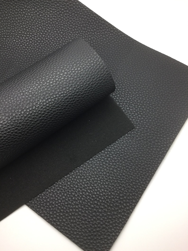 BLACK Matte Faux Leather Sheets Faux Leather Sheets Leather Etsy