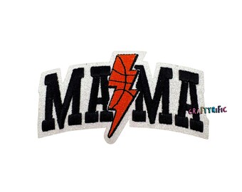 Basketball Mama Patch, Mama Patch, Basketball Patch, Game Day Patch, Embroidery Patch, Iron on Patch, Trucker Hat Patches,