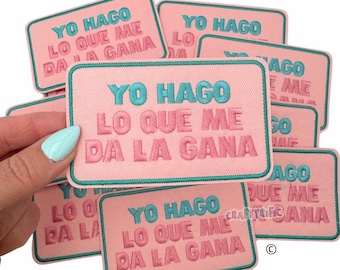 Puerto Rico Patch, Trucker Hat Patches, Yo Hago Lo Que Me Da La Gana Patch, Preppy Patch, Girly Patch, Embroidery Patch, Iron on Patch