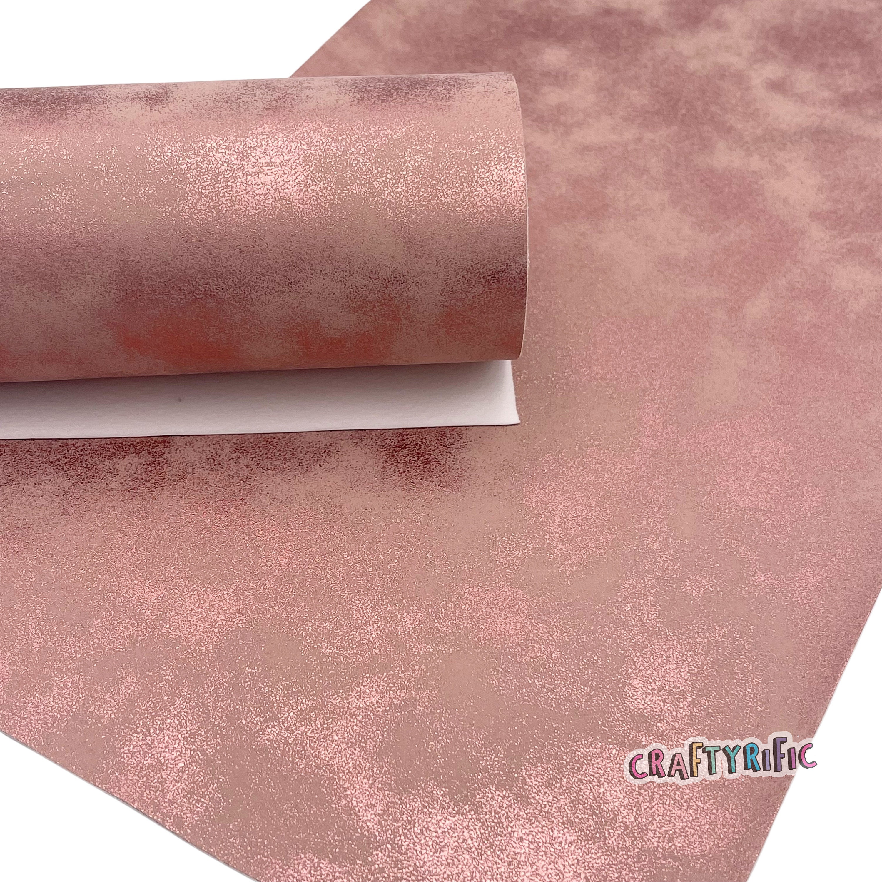 Cotton Candy Pink Extra Fine Glitter Faux Leather